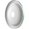 Ekena Millwork Traditional PVC Medallion (Canopies up to 11 1/2"), 19"OD x 3 1/2"ID x 1 1/2"P, Metallic Sea Mist CMP19TRFSM - alternate 5